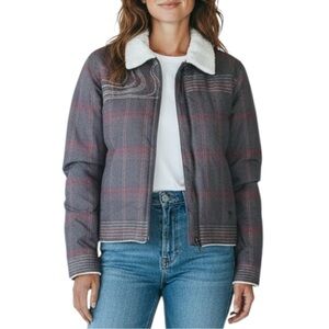 Mountain Hardwear Women’s Small Plaid Retro Motion‎ Nylon Insulated Jacket